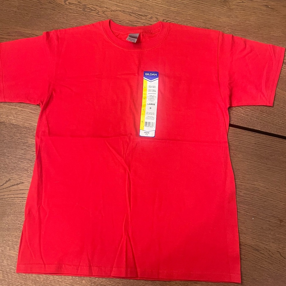 Gildan Kids Bright Red Short Sleeve Tee